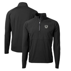 NFL Las Vegas Raiders Cutter & Buck Adapt Eco Knit Hybrid Recycled Quarter-Zip Throwback Pullover Top