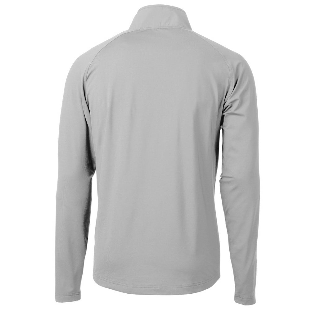 NFL Miami Dolphins Cutter & Buck Adapt Eco Knit Hybrid Recycled Quarter-Zip Throwback Pullover Top