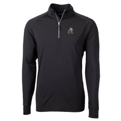 NFL Cleveland Browns Cutter & Buck Adapt Eco Knit Stretch Recycled Quarter-Zip Throwback Pullover Top