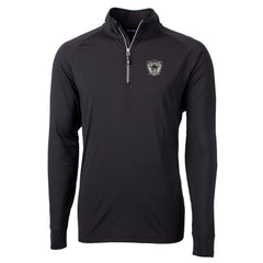 NFL Las Vegas Raiders Cutter & Buck Adapt Eco Knit Stretch Recycled Quarter-Zip Throwback Pullover Top