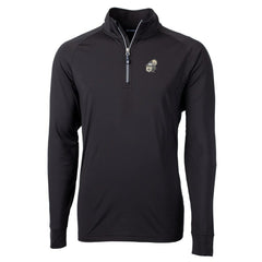 NFL New Orleans Saints Cutter & Buck Adapt Eco Knit Stretch Recycled Quarter-Zip Throwback Pullover Top