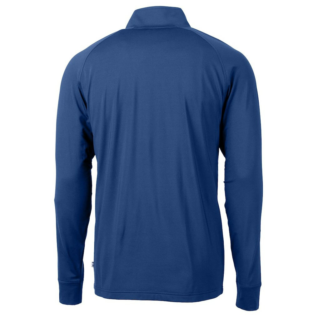 NFL Seattle Seahawks Cutter & Buck Adapt Eco Knit Stretch Recycled Quarter-Zip Throwback Pullover Top
