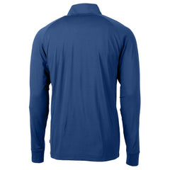 NFL Seattle Seahawks Cutter & Buck Adapt Eco Knit Stretch Recycled Quarter-Zip Throwback Pullover Top