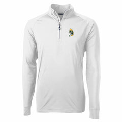NFL Green Bay Packers Cutter & Buck Adapt Eco Knit Stretch Recycled Quarter-Zip Throwback Pullover Top