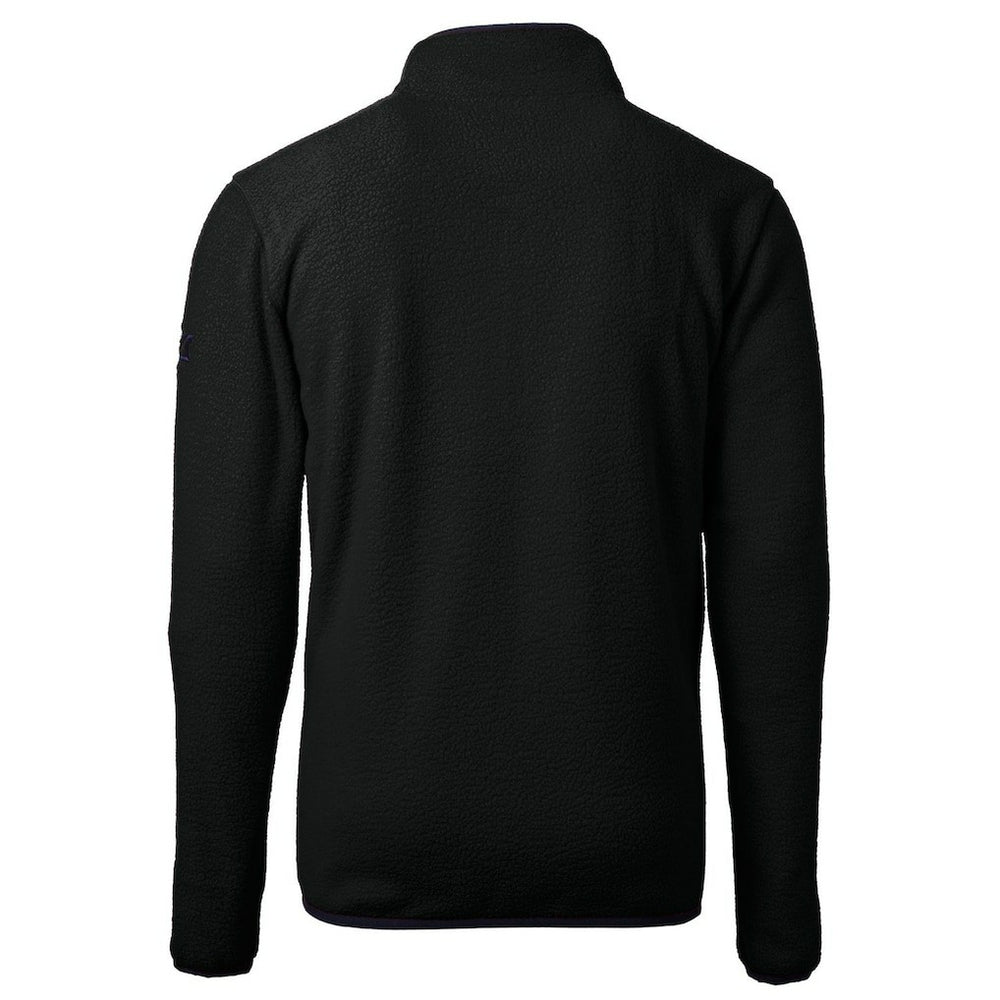 NFL New Orleans Saints Cutter & Buck Throwback Eco Sherpa Fleece Quarter-Zip Pullover Jacket