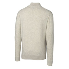 NFL New Orleans Saints Cutter & Buck Throwback Logo Lakemont Tri-Blend Quarter-Zip Pullover Sweater