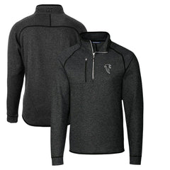 NFL Atlanta Falcons Cutter & Buck Throwback Logo Mainsail Sweater-Knit Half-Zip Pullover Jacket
