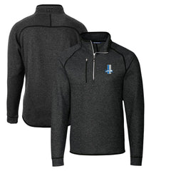 NFL Detroit Lions Cutter & Buck Throwback Logo Mainsail Sweater-Knit Half-Zip Pullover Jacket