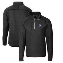 NFL New England Patriots Cutter & Buck Throwback Logo Mainsail Sweater-Knit Half-Zip Pullover Jacket