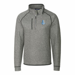 NFL Detroit Lions Cutter & Buck Throwback Logo Mainsail Sweater-Knit Half-Zip Pullover Jacket