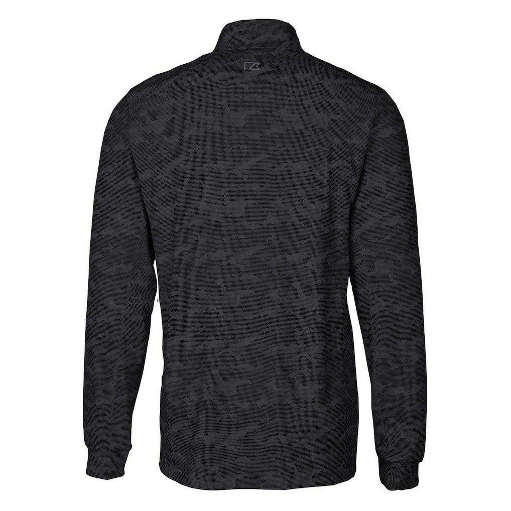 NFL San Francisco 49ers Cutter & Buck Throwback Logo Traverse Camo Print Stretch Quarter-Zip Pullover Top