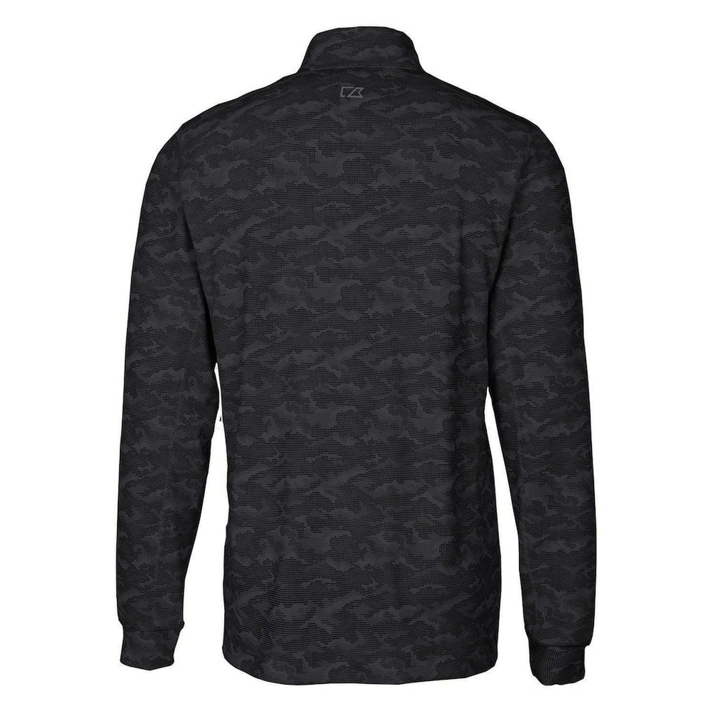 NFL San Francisco 49ers Cutter & Buck Throwback Logo Traverse Camo Print Stretch Quarter-Zip Pullover Top