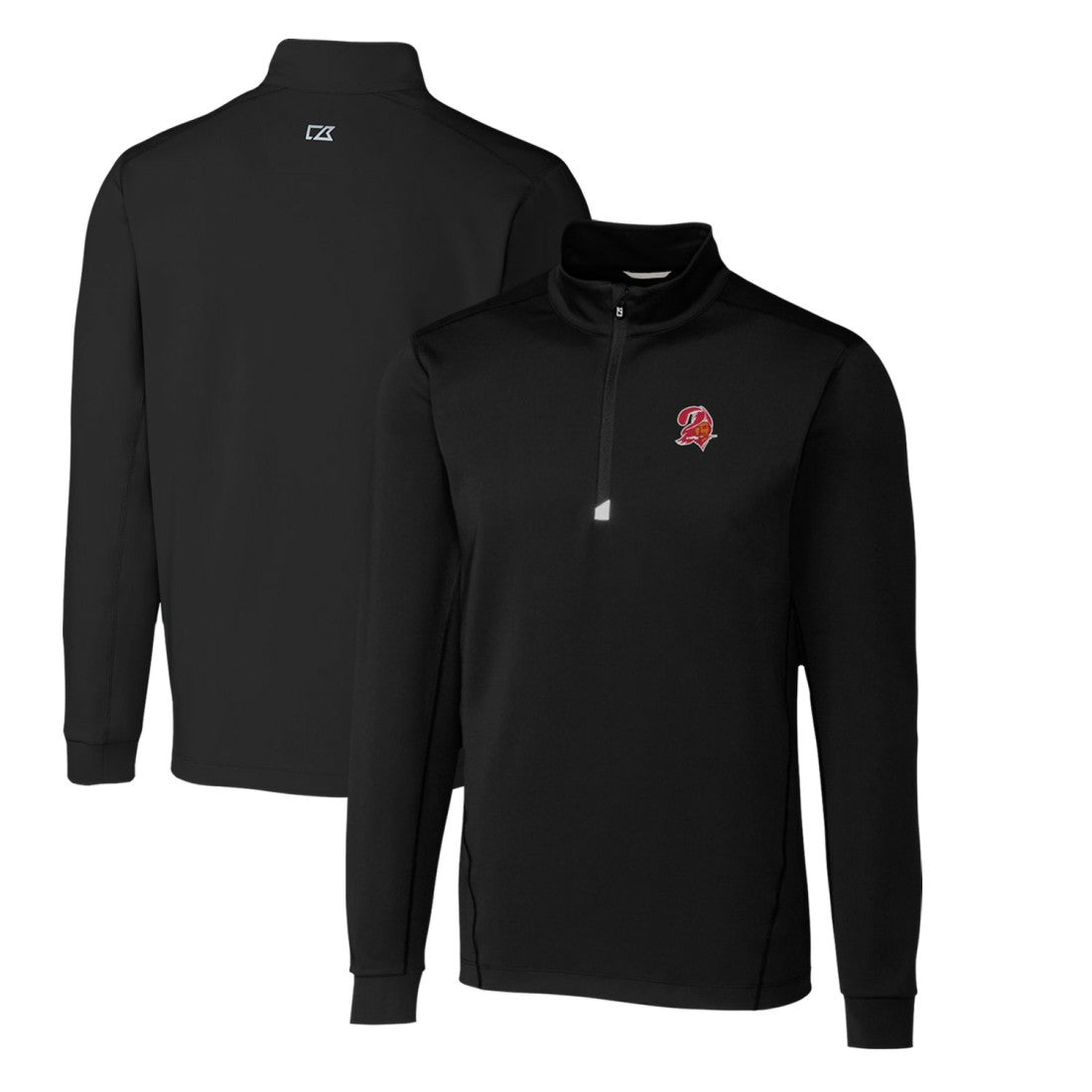 NFL Tampa Bay Buccaneers Cutter & Buck Throwback Logo Traverse Stretch Quarter-Zip Pullover Top