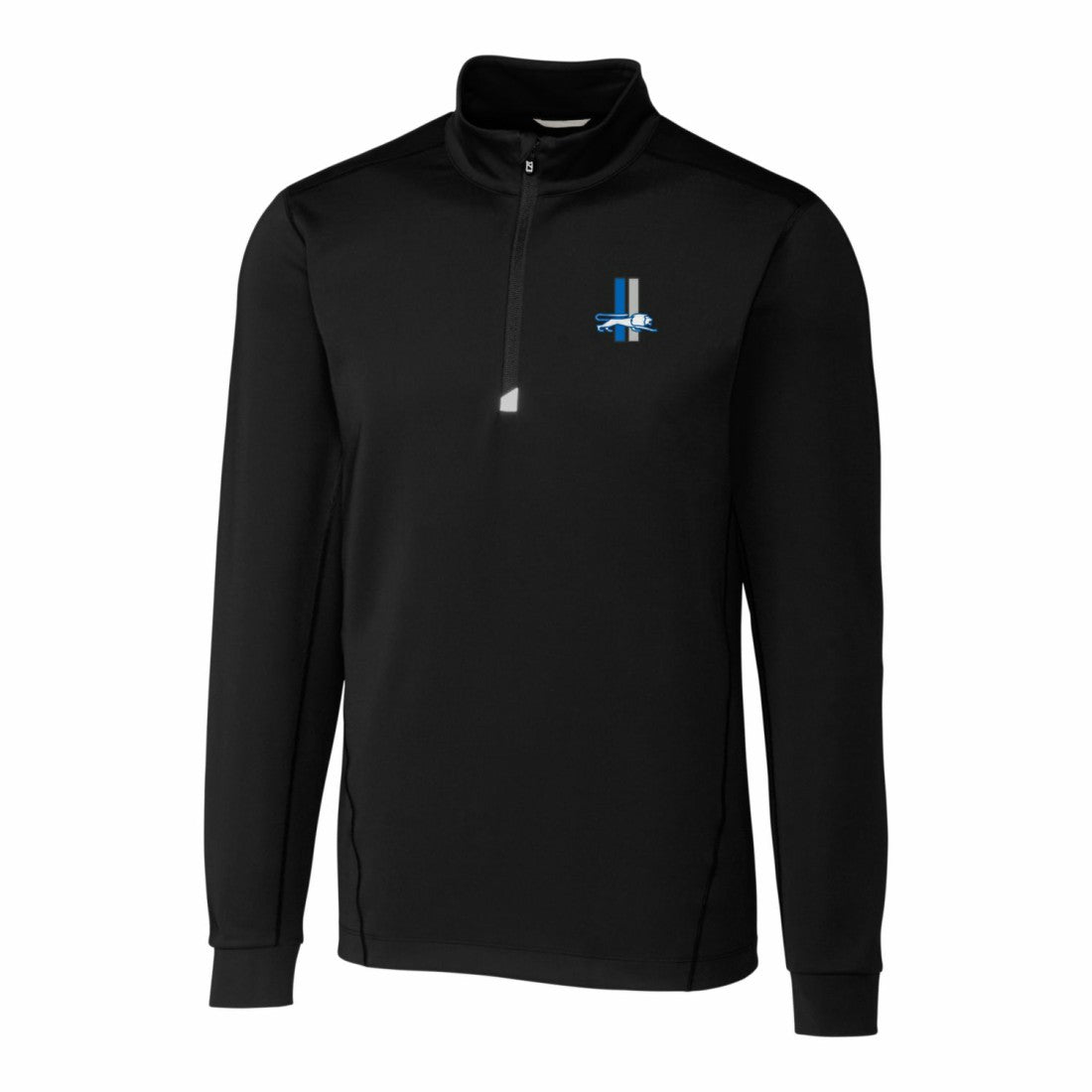 NFL Detroit Lions Cutter & Buck Throwback Logo Traverse Stretch Quarter-Zip Pullover Top