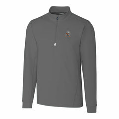 NFL Cleveland Browns Cutter & Buck Throwback Logo Traverse Stretch Quarter-Zip Pullover Top