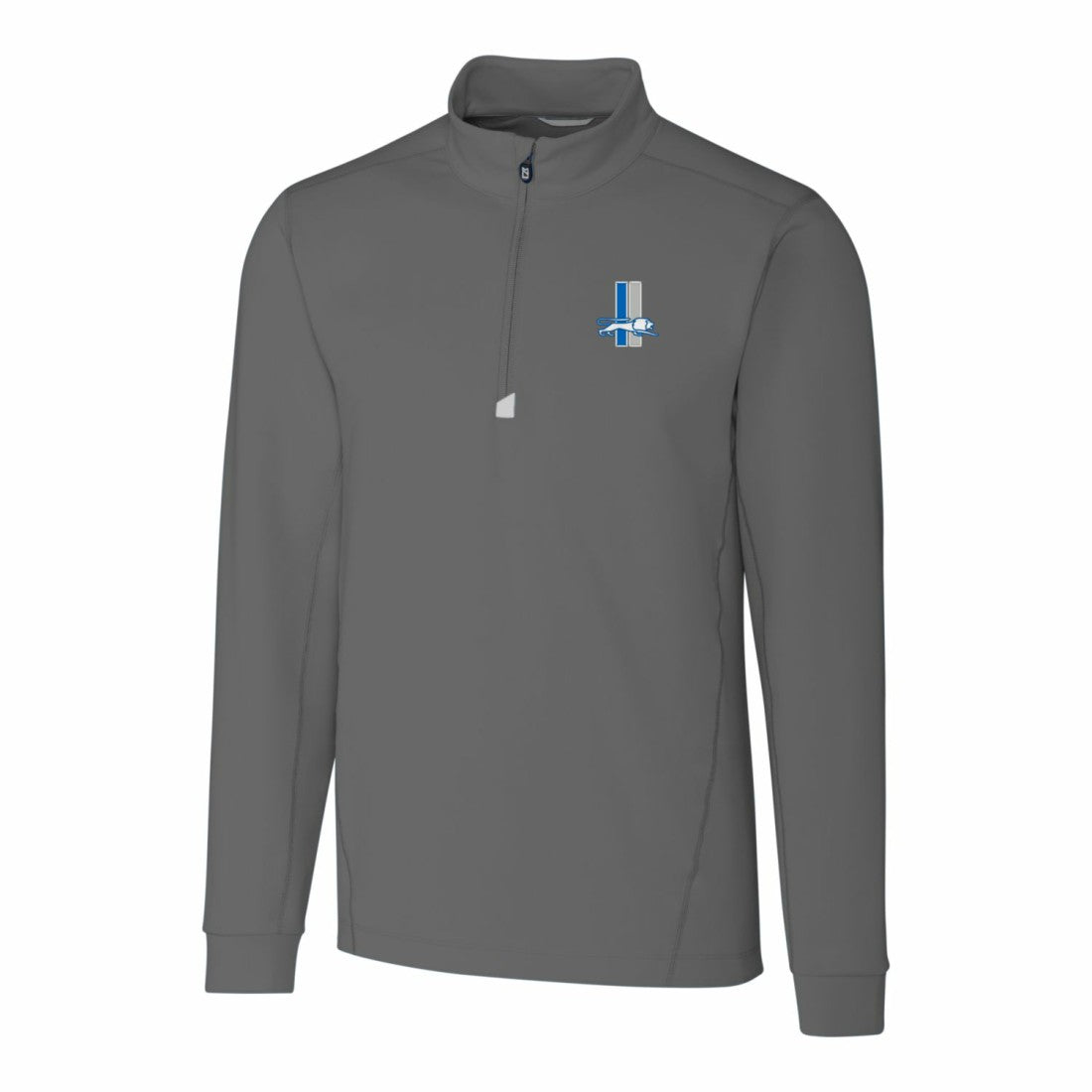 NFL Detroit Lions Cutter & Buck Throwback Logo Traverse Stretch Quarter-Zip Pullover Top