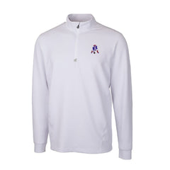 NFL New England Patriots Cutter & Buck Throwback Logo Traverse Stretch Quarter-Zip Pullover Top