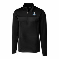 NFL Detroit Lions Cutter & Buck Throwback Logo Traverse Stripe Stretch Quarter-Zip Pullover Top
