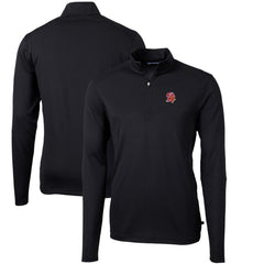 NFL Tampa Bay Buccaneers Cutter & Buck Throwback Logo Virtue Eco Pique Recycled Quarter-Zip Pullover Top