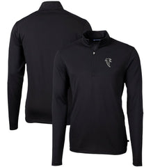 NFL Atlanta Falcons Cutter & Buck Throwback Logo Virtue Eco Pique Recycled Quarter-Zip Pullover Top