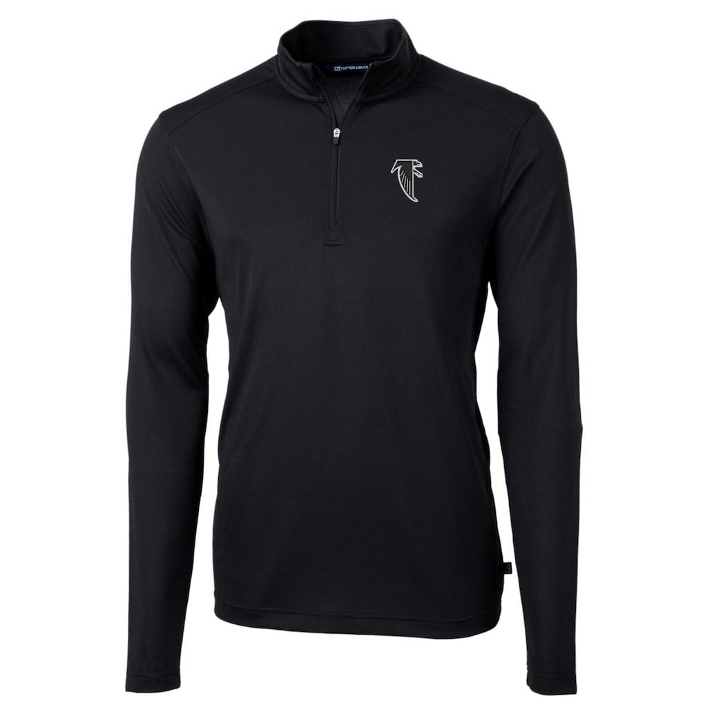 NFL Atlanta Falcons Cutter & Buck Throwback Logo Virtue Eco Pique Recycled Quarter-Zip Pullover Top