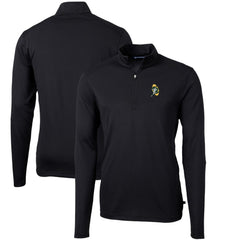 NFL Green Bay Packers Cutter & Buck Throwback Logo Virtue Eco Pique Recycled Quarter-Zip Pullover Top