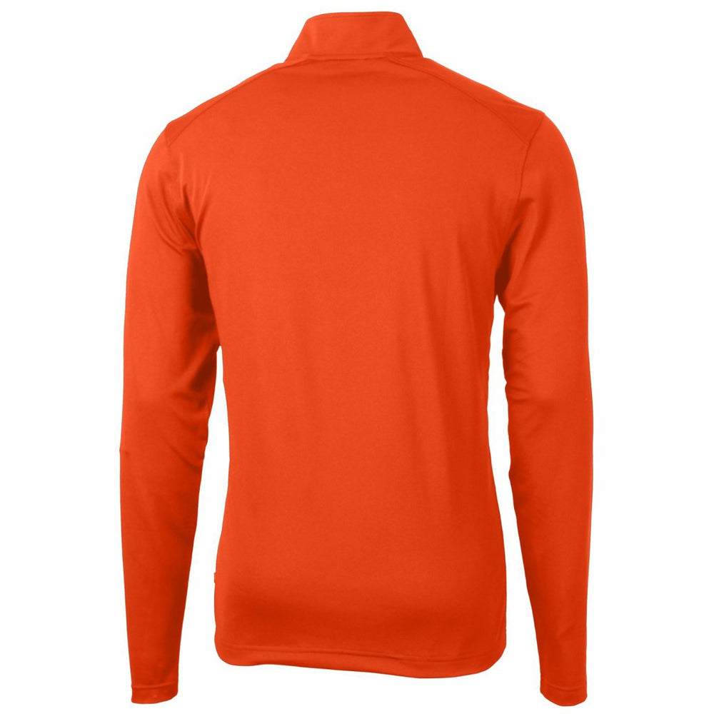 NFL Tampa Bay Buccaneers Cutter & Buck Throwback Logo Virtue Eco Pique Recycled Quarter-Zip Pullover Top