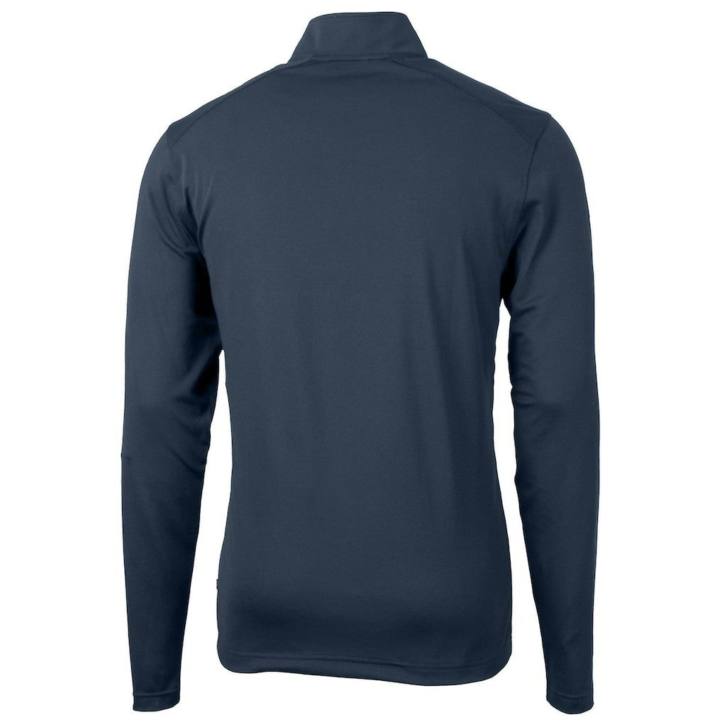 NFL New York Giants Cutter & Buck Throwback Logo Virtue Eco Pique Recycled Quarter-Zip Pullover Top