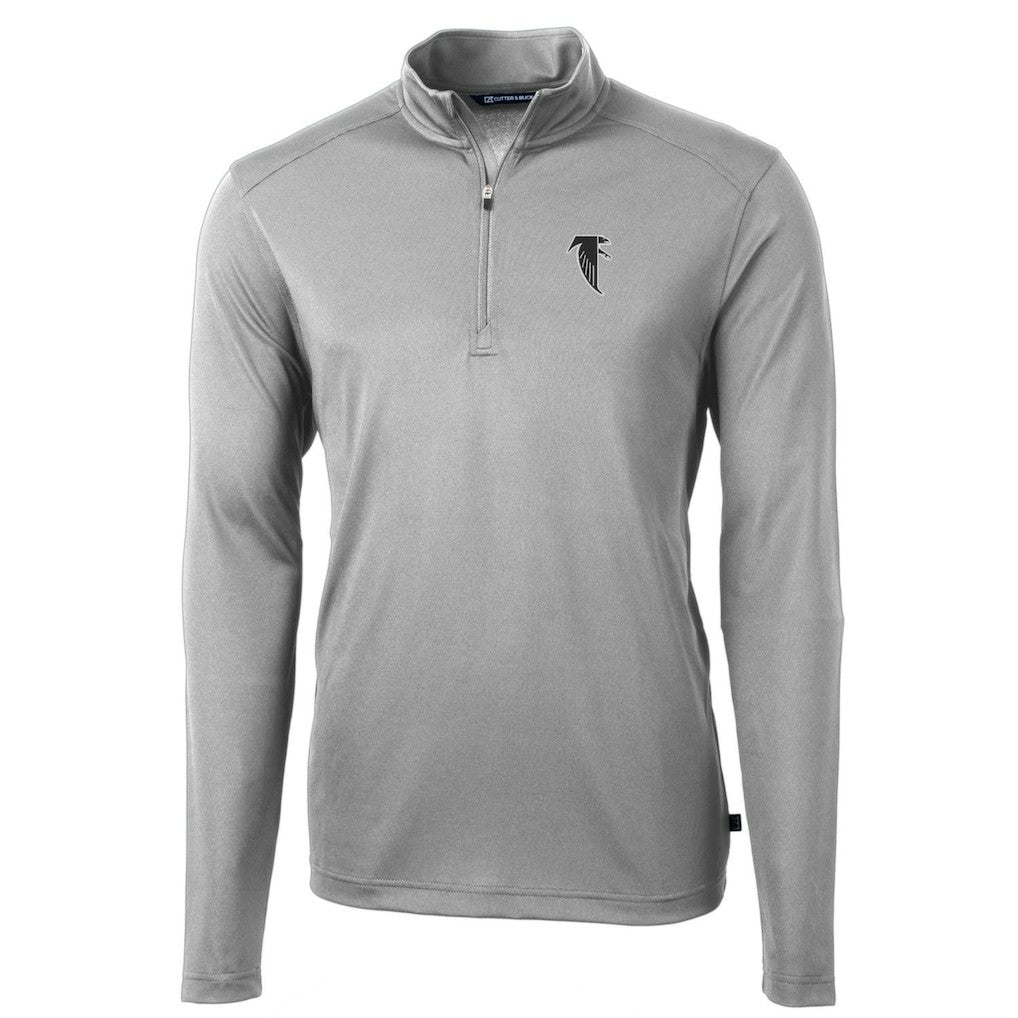 NFL Atlanta Falcons Cutter & Buck Throwback Logo Virtue Eco Pique Recycled Quarter-Zip Pullover Top