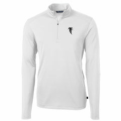 NFL Atlanta Falcons Cutter & Buck Throwback Logo Virtue Eco Pique Recycled Quarter-Zip Pullover Top