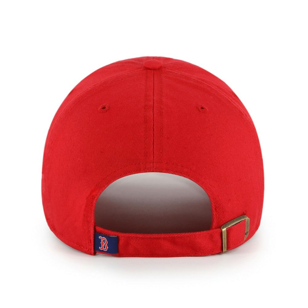 Boston Red Sox Primary Team Logo Clean Up Adjustable Hat - Red | 47 brand