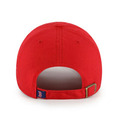 Boston Red Sox Primary Team Logo Clean Up Adjustable Hat - Red | 47 brand