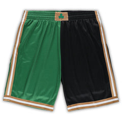 Boston Celtics Big & Tall Hardwood Classics Split Swingman Shorts - Kelly Green/Black | Mitchell & Ness cheap