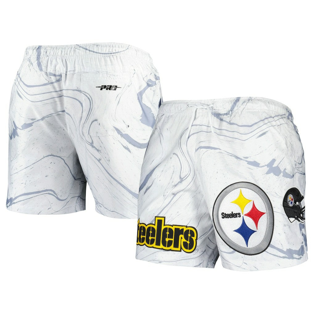 NFL Pittsburgh Steelers Pro Standard Allover Marble Print Shorts