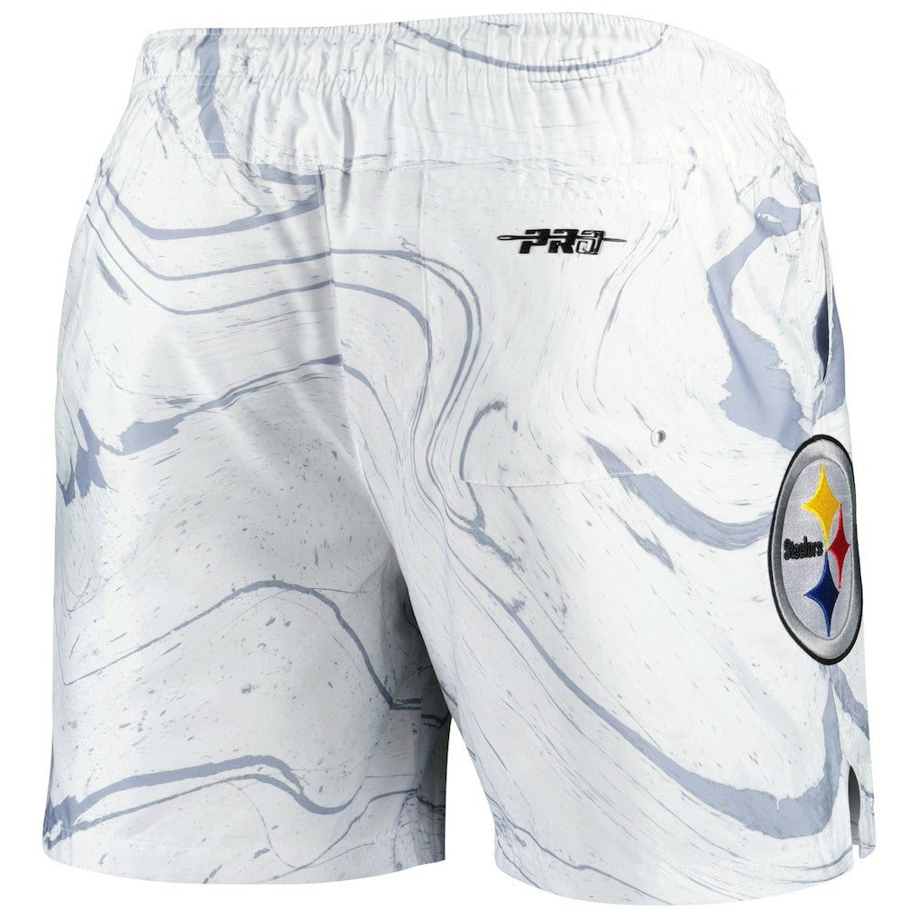 NFL Pittsburgh Steelers Pro Standard Allover Marble Print Shorts