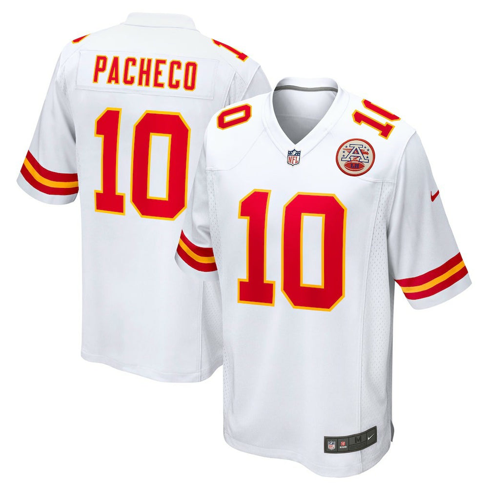NFL Kansas City Chiefs Isiah Pacheco  Away Game Player Jersey