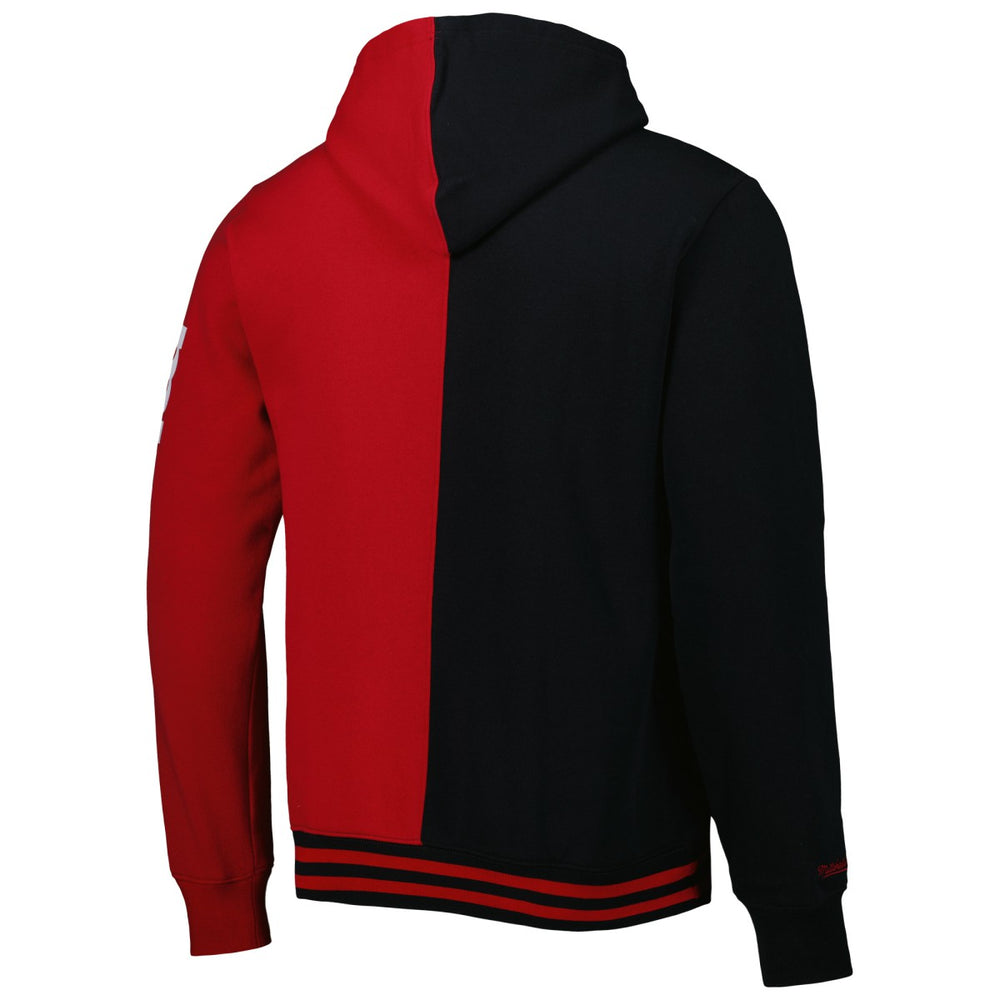 Miami Heat Hardwood Classics Split Pullover Hoodie - Black/Red | Mitchell & Ness sale