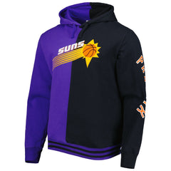 Phoenix Suns Hardwood Classics Split Pullover Hoodie - Purple/Black | Mitchell & Ness discount