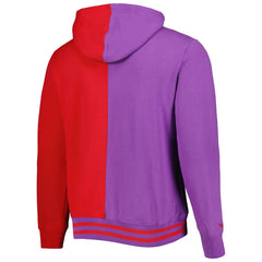 Toronto Raptors Hardwood Classics Split Pullover Hoodie - Purple/Red | Mitchell & Ness outlet