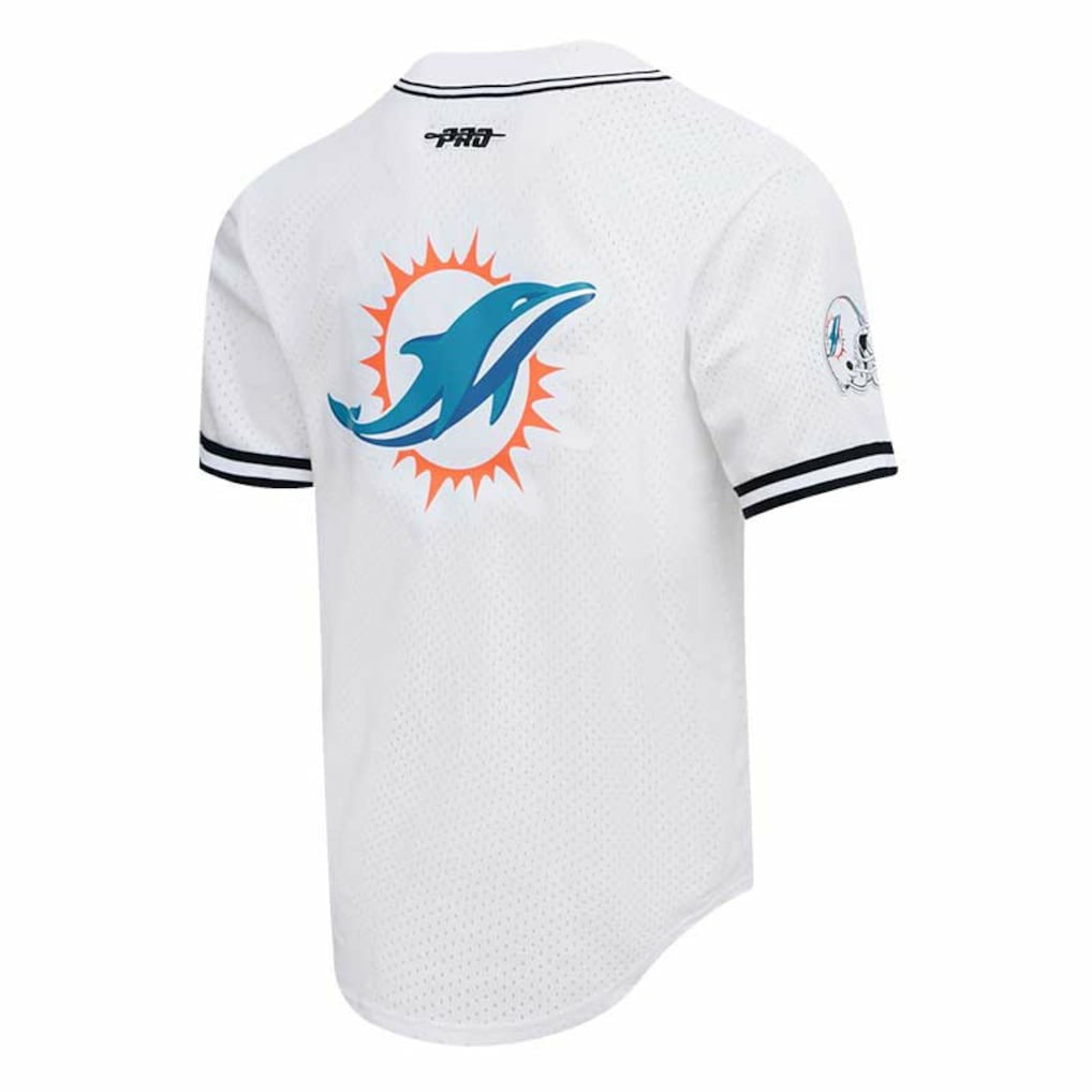 NFL Miami Dolphins Tyreek Hill  Pro Standard Mesh Baseball Button-Up T-Shirt