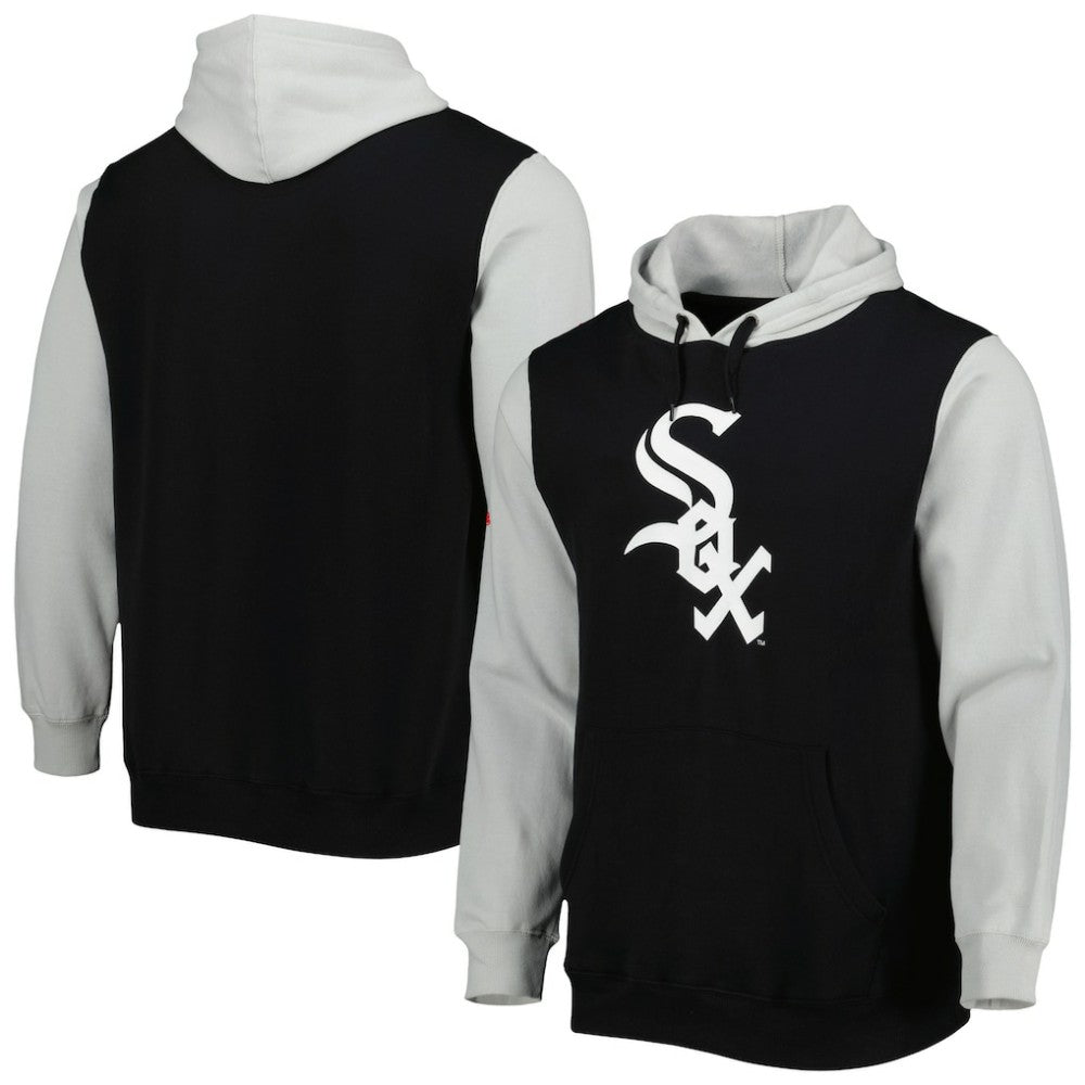 Chicago White Sox Stitches Team Pullover Hoodie - Black/Gray
