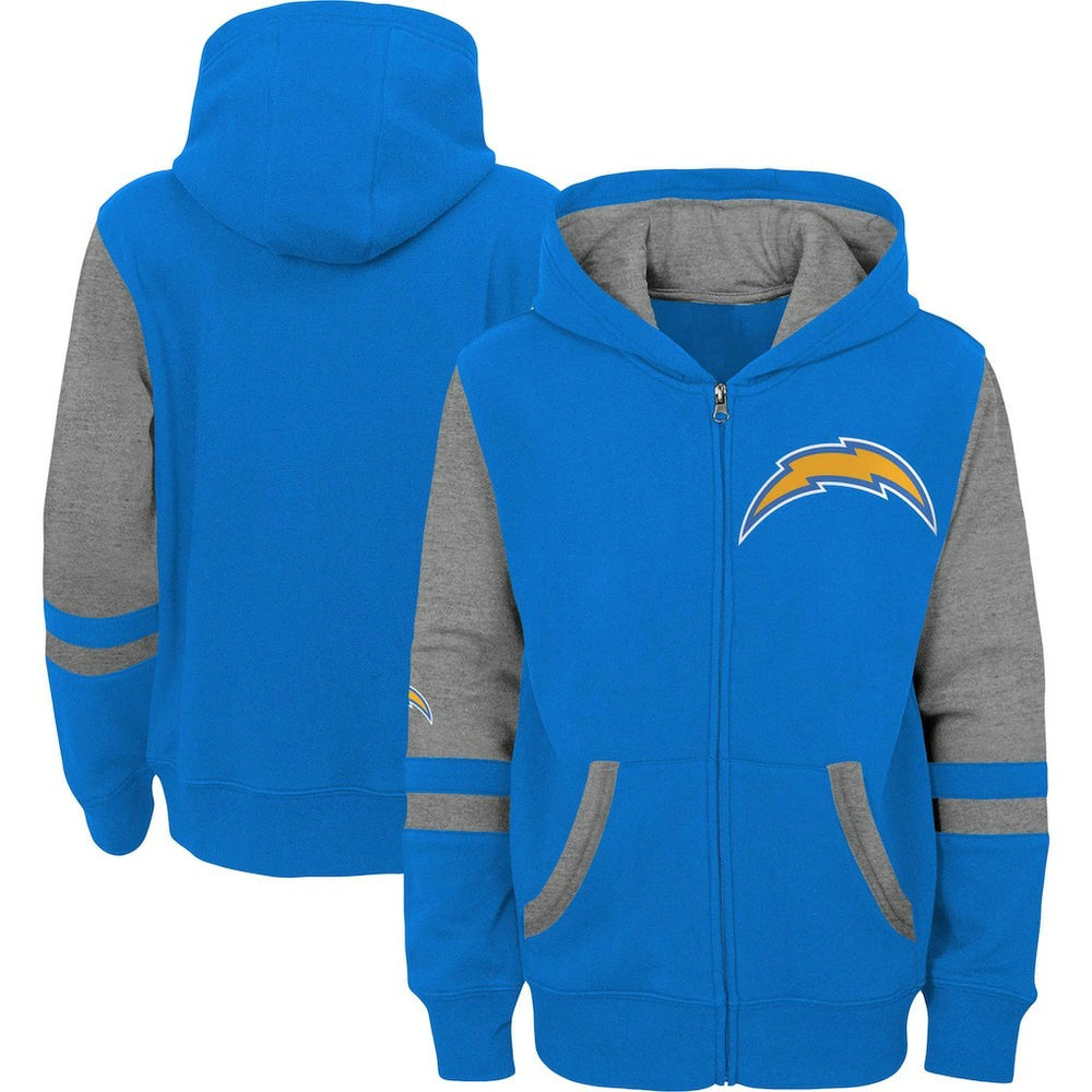 NFL Los Angeles Chargers Preschool Stadium Color Block Full-Zip Hoodie
