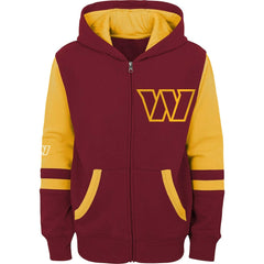 NFL Washington Commanders Preschool Stadium Color Block Full-Zip Hoodie