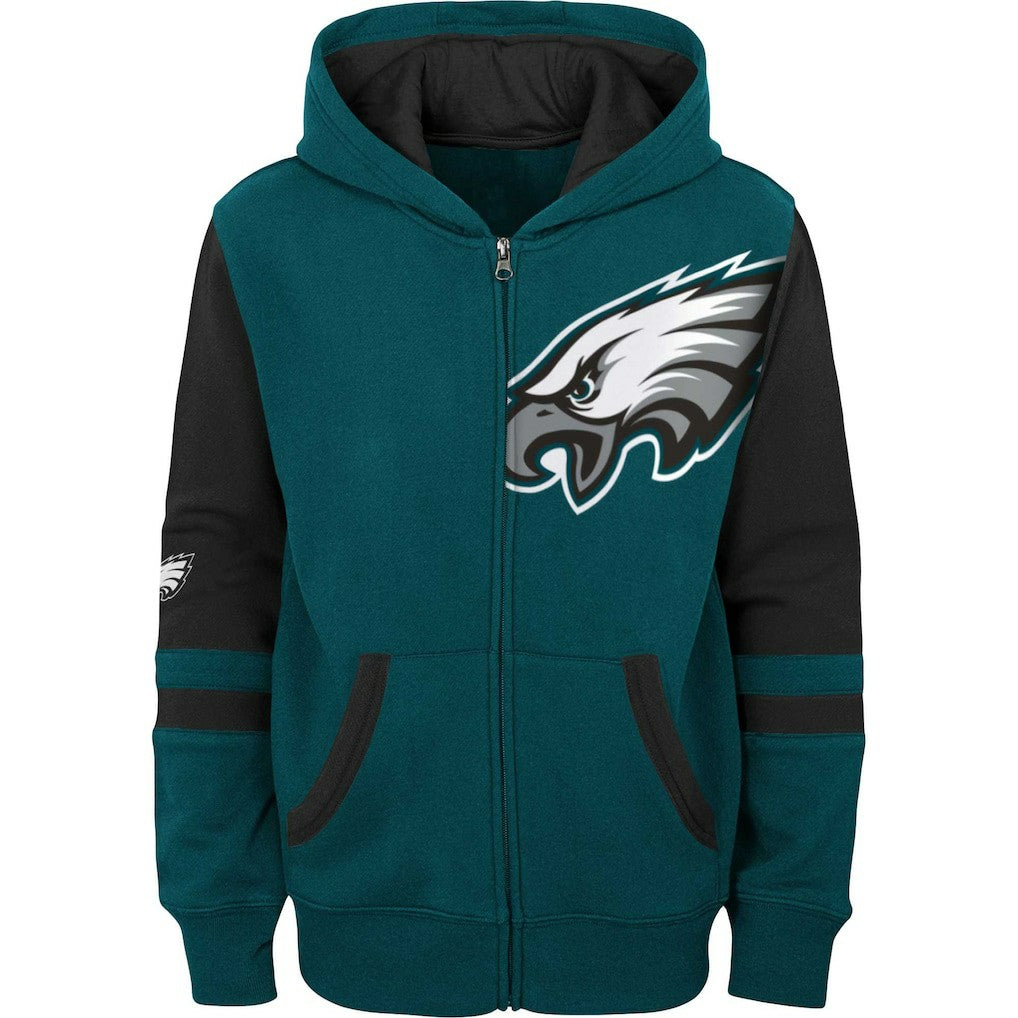 NFL Philadelphia Eagles Preschool Stadium Color Block Full-Zip Hoodie