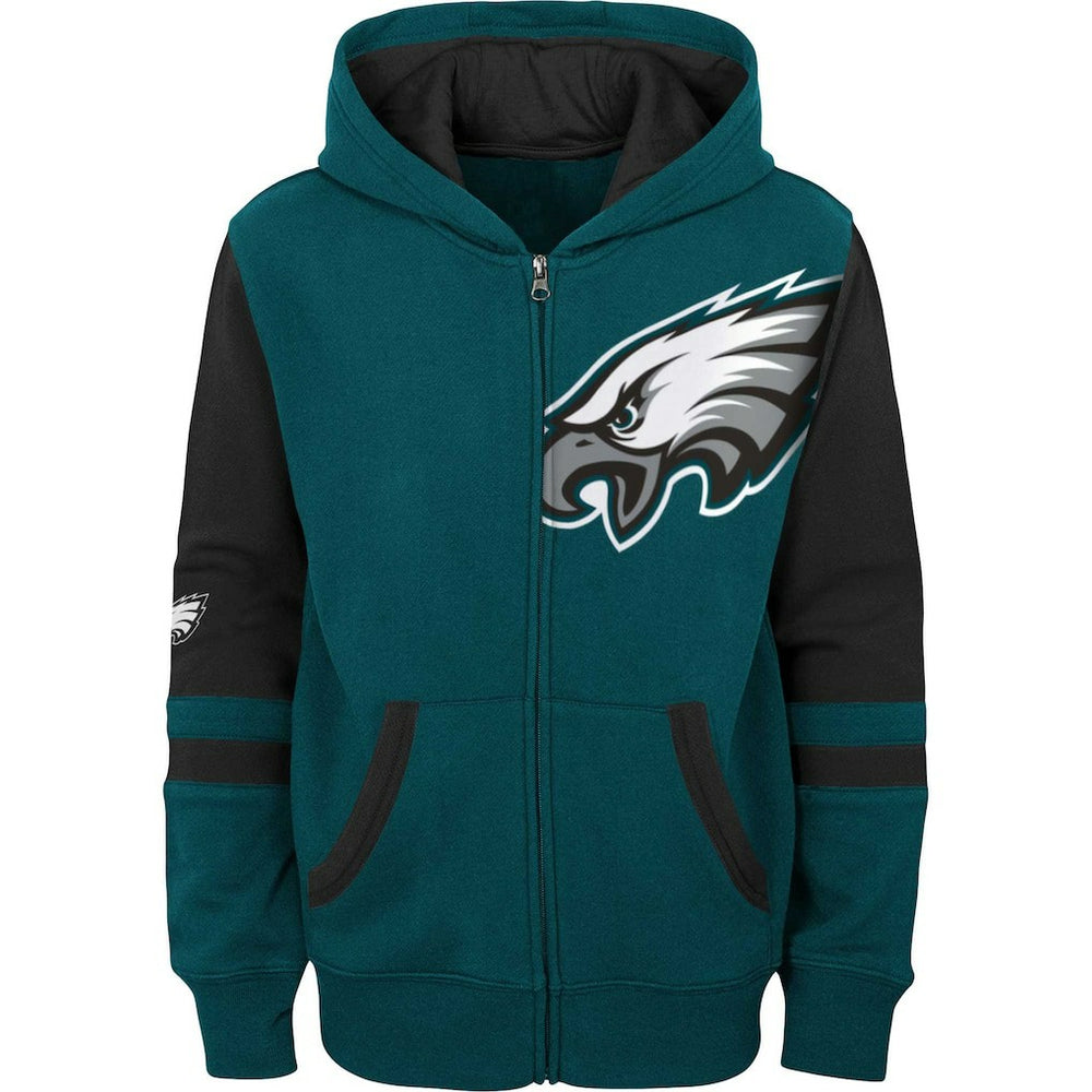 NFL Philadelphia Eagles Preschool Stadium Color Block Full-Zip Hoodie