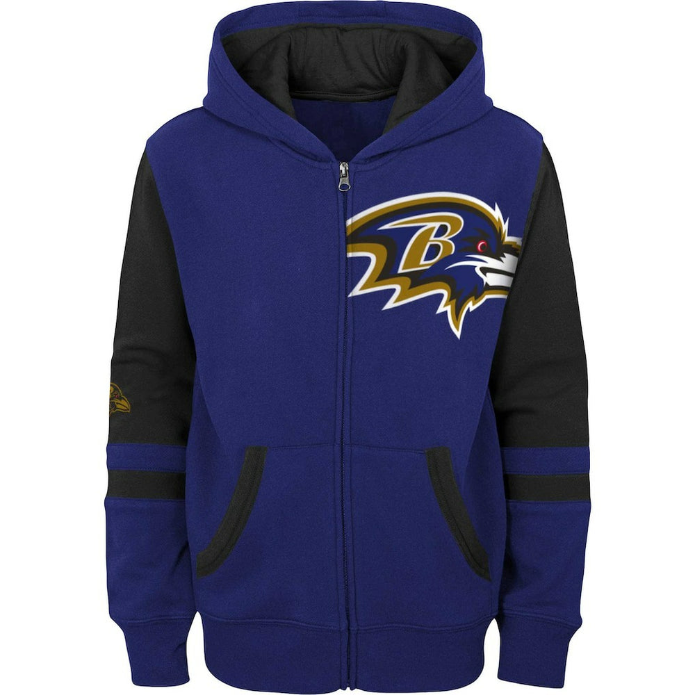 NFL Baltimore Ravens Preschool Stadium Color Block Full-Zip Hoodie