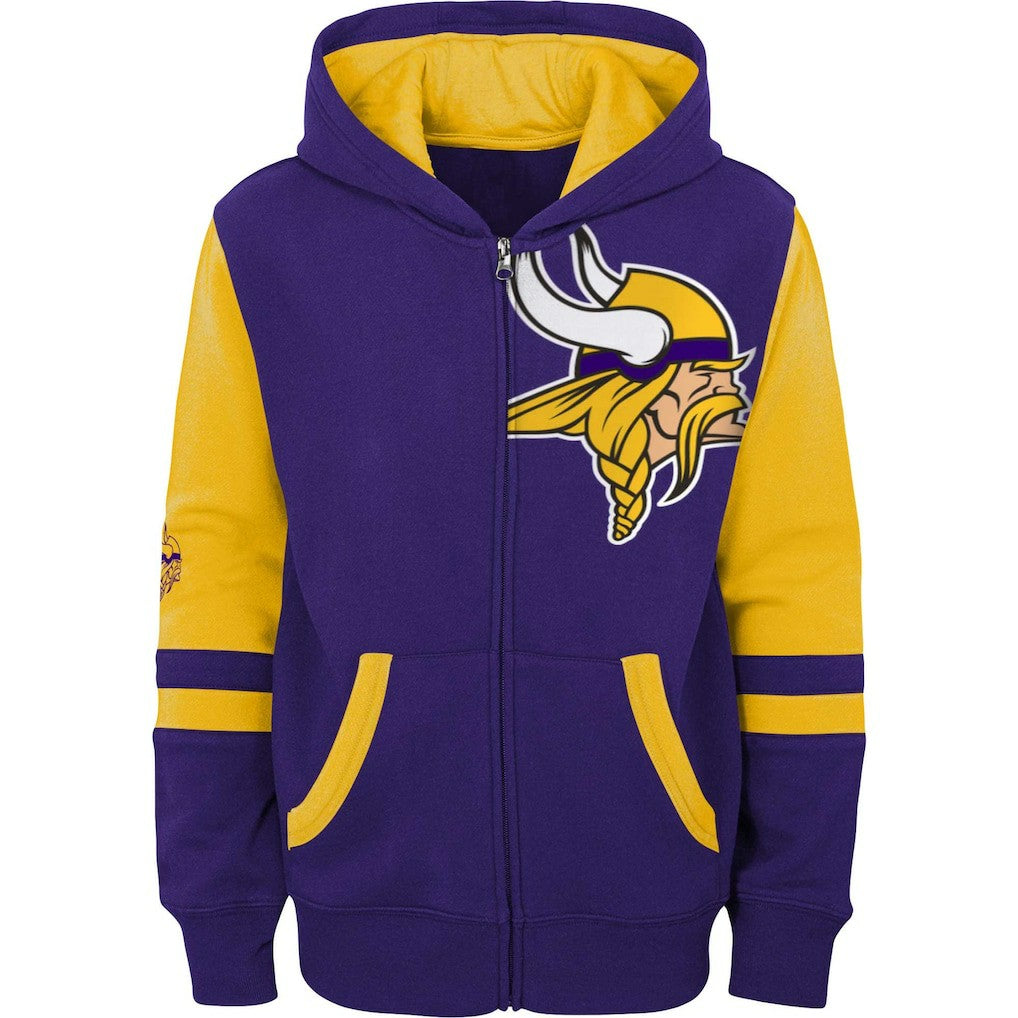 NFL Minnesota Vikings Preschool Stadium Color Block Full-Zip Hoodie