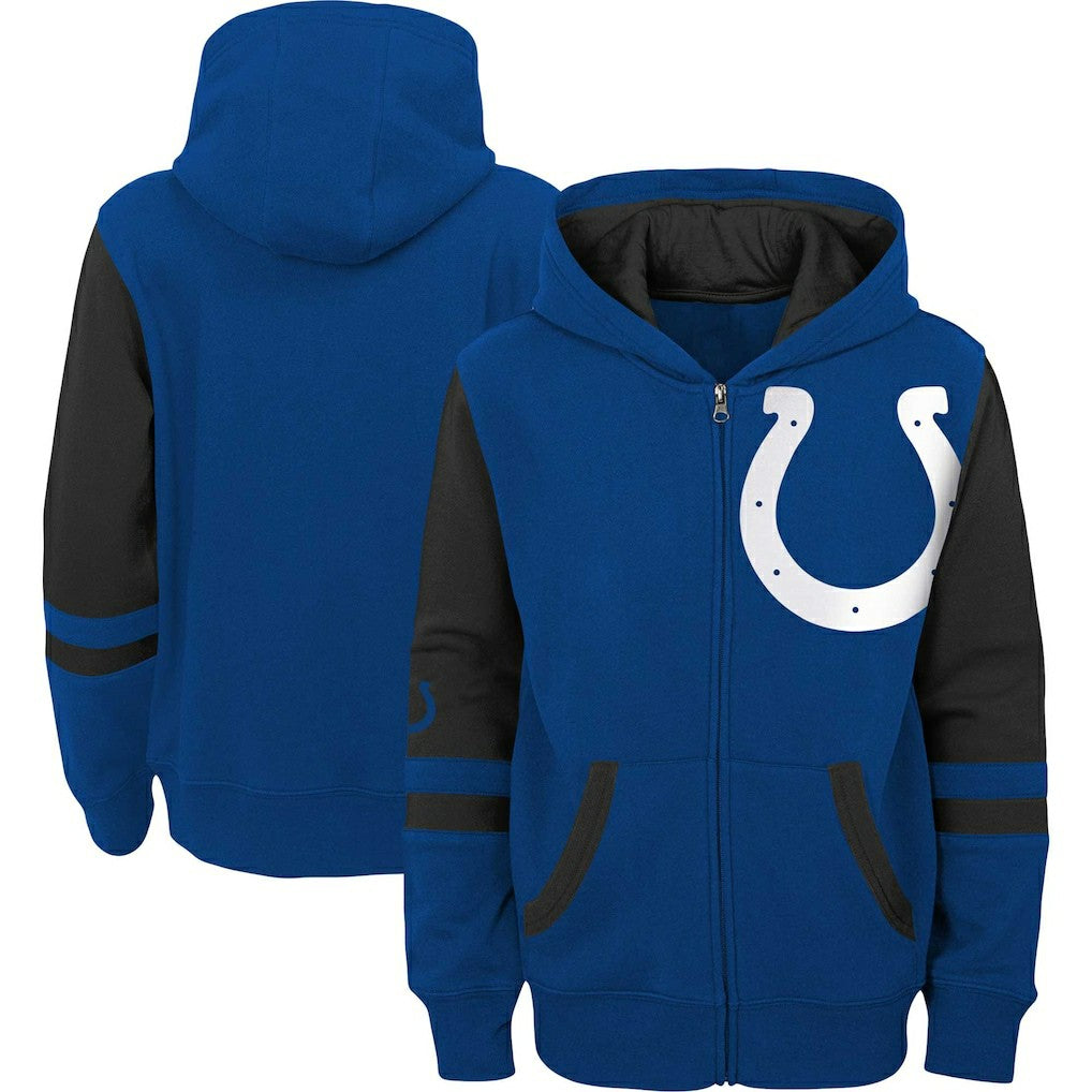 NFL Indianapolis Colts Youth Colorblock Full-Zip Hoodie