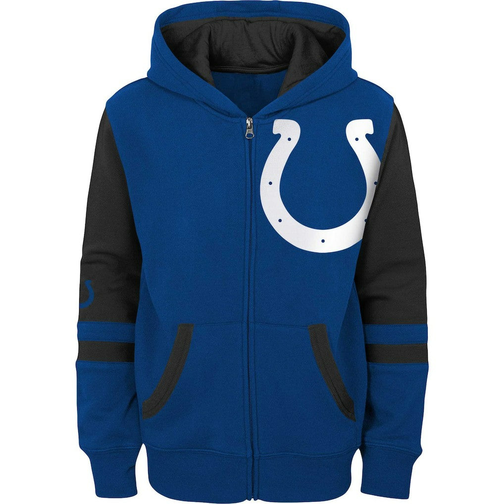 NFL Indianapolis Colts Youth Colorblock Full-Zip Hoodie