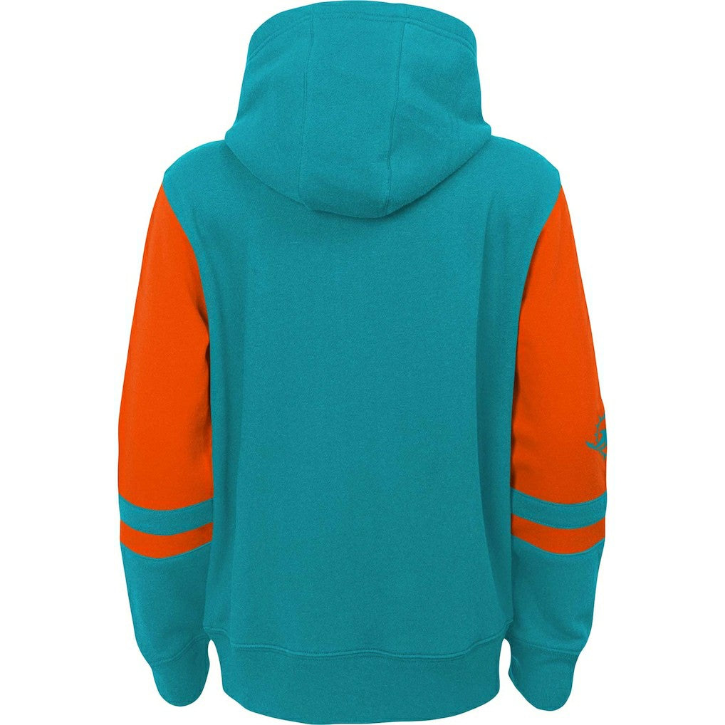 NFL Miami Dolphins Youth Colorblock Full-Zip Hoodie